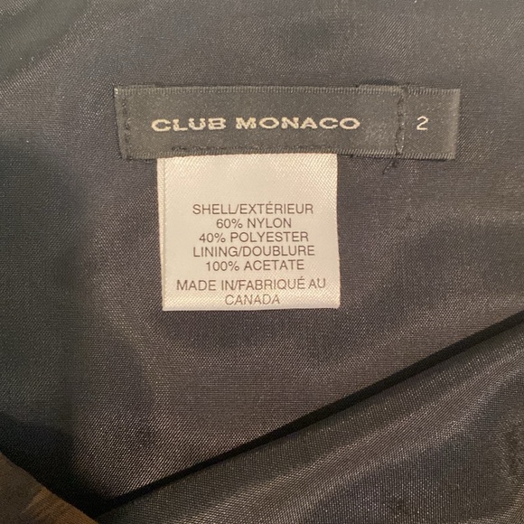 Club Monaco tafetta leopard print skirt - Picture 2 of 10